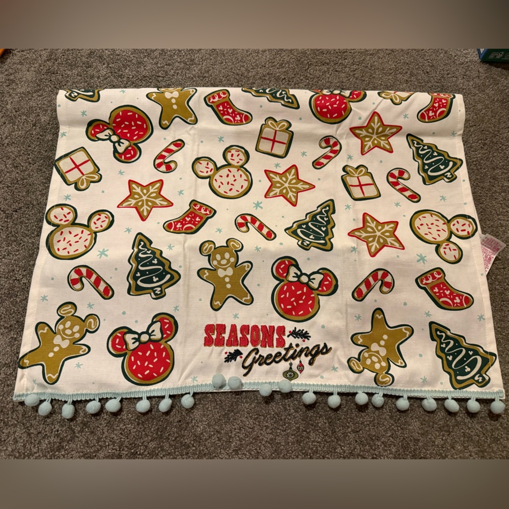 Disney Christmas Seasons Greeting Table Runner